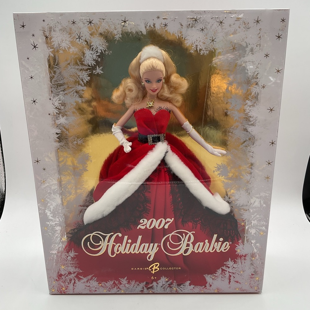 MATTEL 2007 Holiday Christmas Barbie Collector Doll #K7958 - Santa Dress